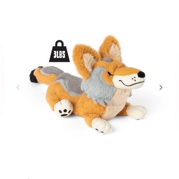 Adorable Weighted Coyote Plush – NWT Comfort Toy & Collectible - Picture 3 of 6